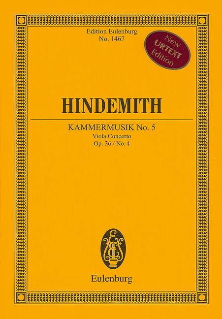 Front Cover Image Kammermusik Nr. 5 op. 36/4 (1927)