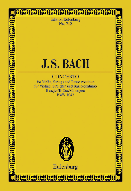 Front Cover Image Konzert E-Dur BWV 1042