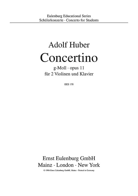 Front Cover Image Konzert g-Moll op. 11