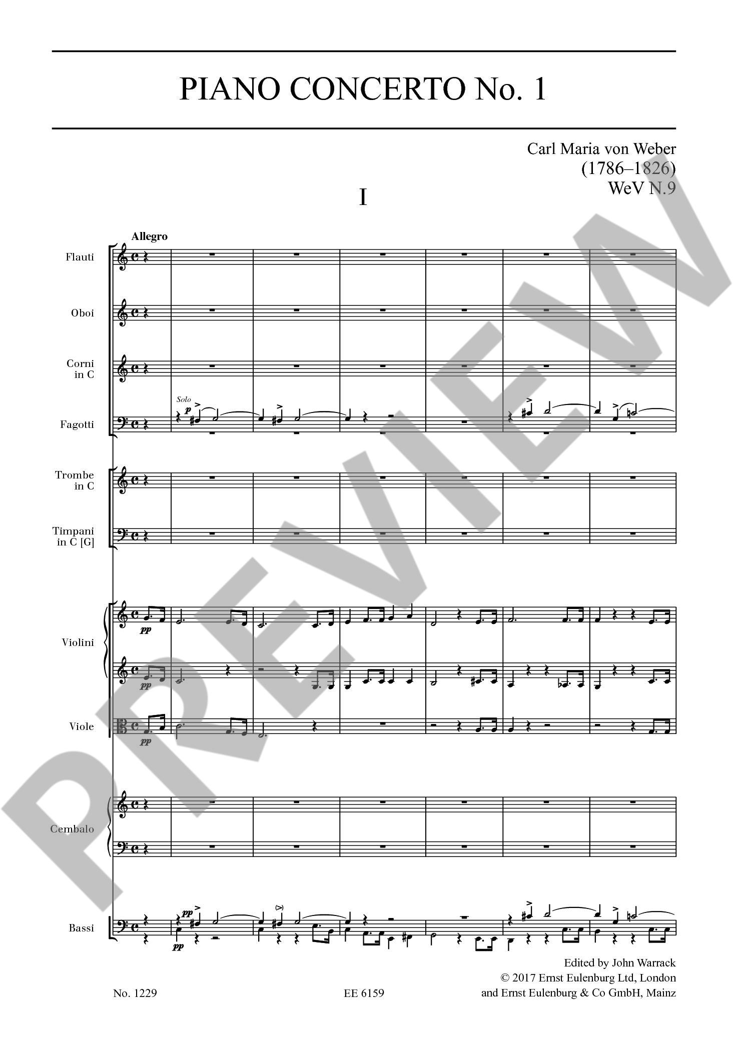 Other Cover Image Konzert Nr. 1 C-Dur WeV N.9