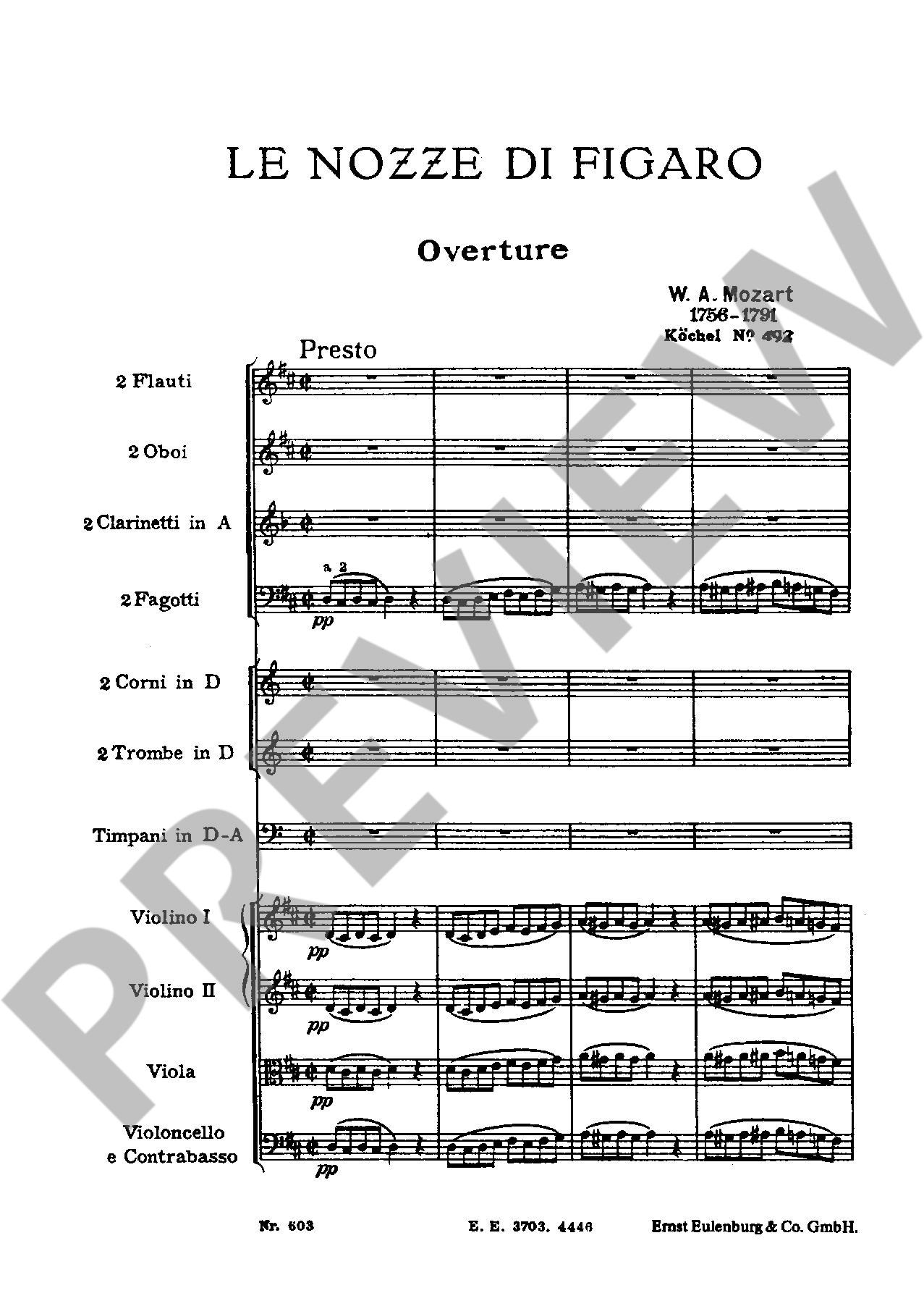 Other Cover Image Le Nozze di Figaro KV 492 (1785 - 1786)