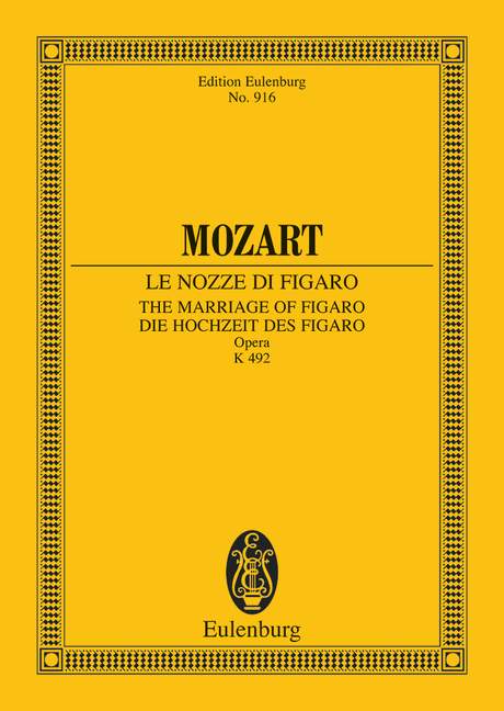 Front Cover Image Le Nozze di Figaro KV 492 (1785 - 1786)