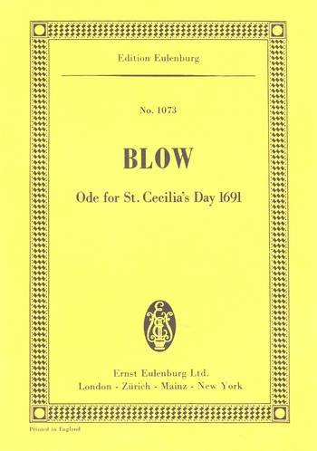 Front Cover Image Ode for St. Cecilia's Day (1691)