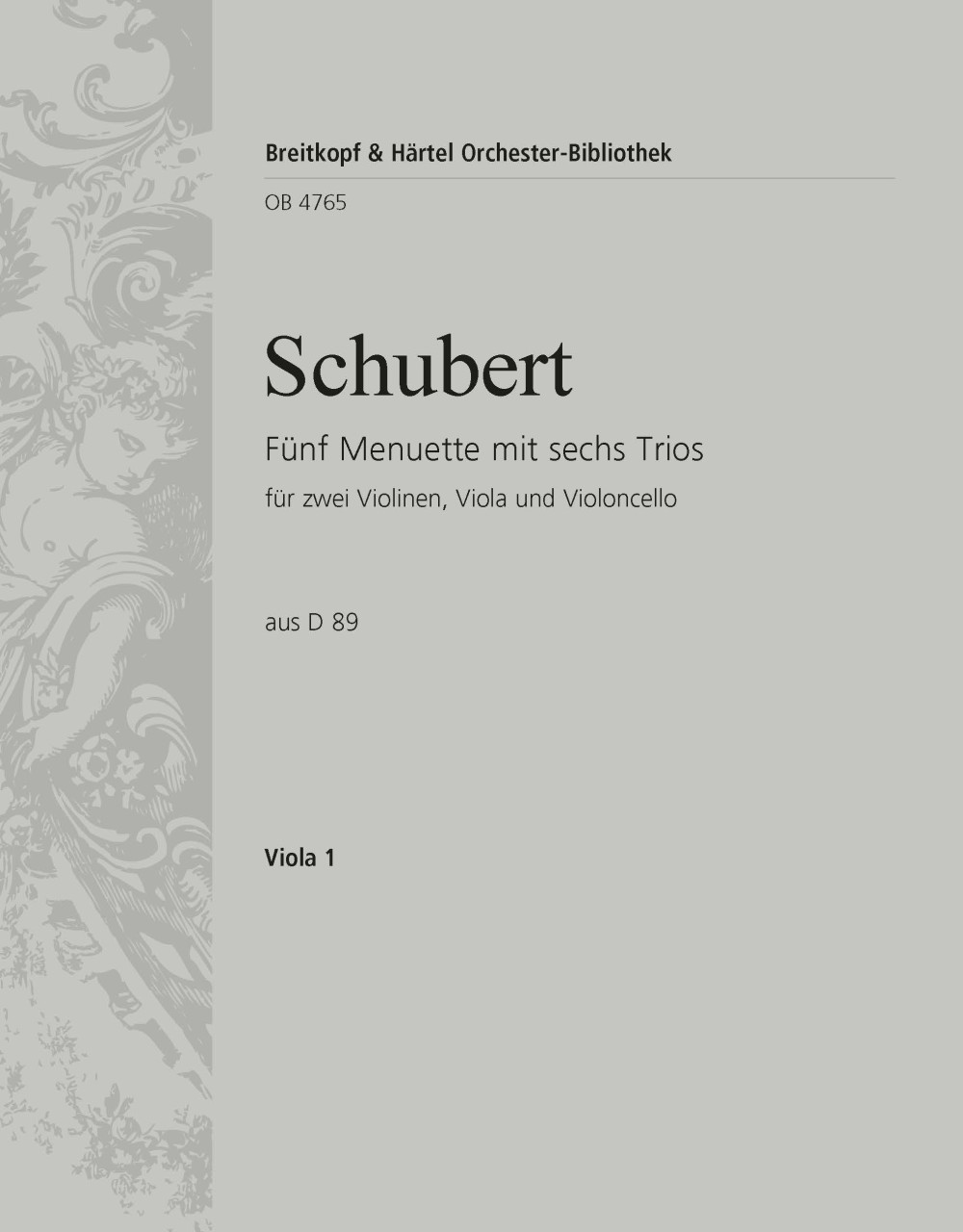 Front Cover Image 5 Menuette mit 6 Trios aus D 89