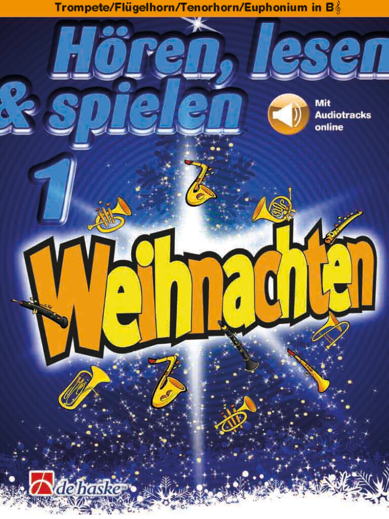 Front Cover Image Hören, lesen & spielen 1 - Weihnachten - Trompete