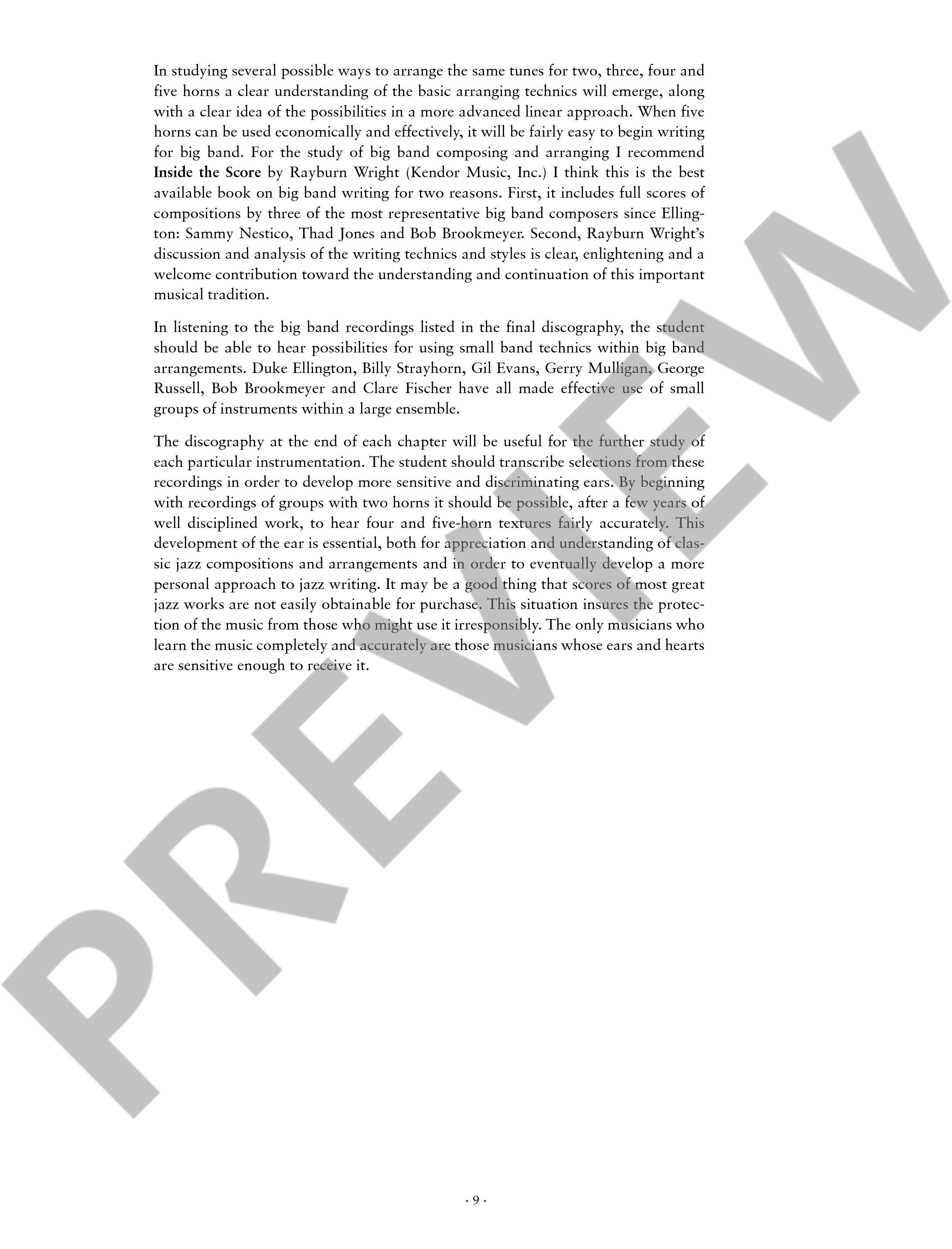 Other Cover Image Jazz Arranging & Composing