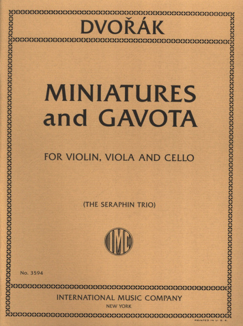 Other Cover Image Miniaturen op. 75a / B 149 und Gavotte B 164