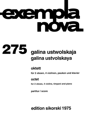 Front Cover Image Oktett für 2 Oboen, 4 Violinen, Pauken und Klavier