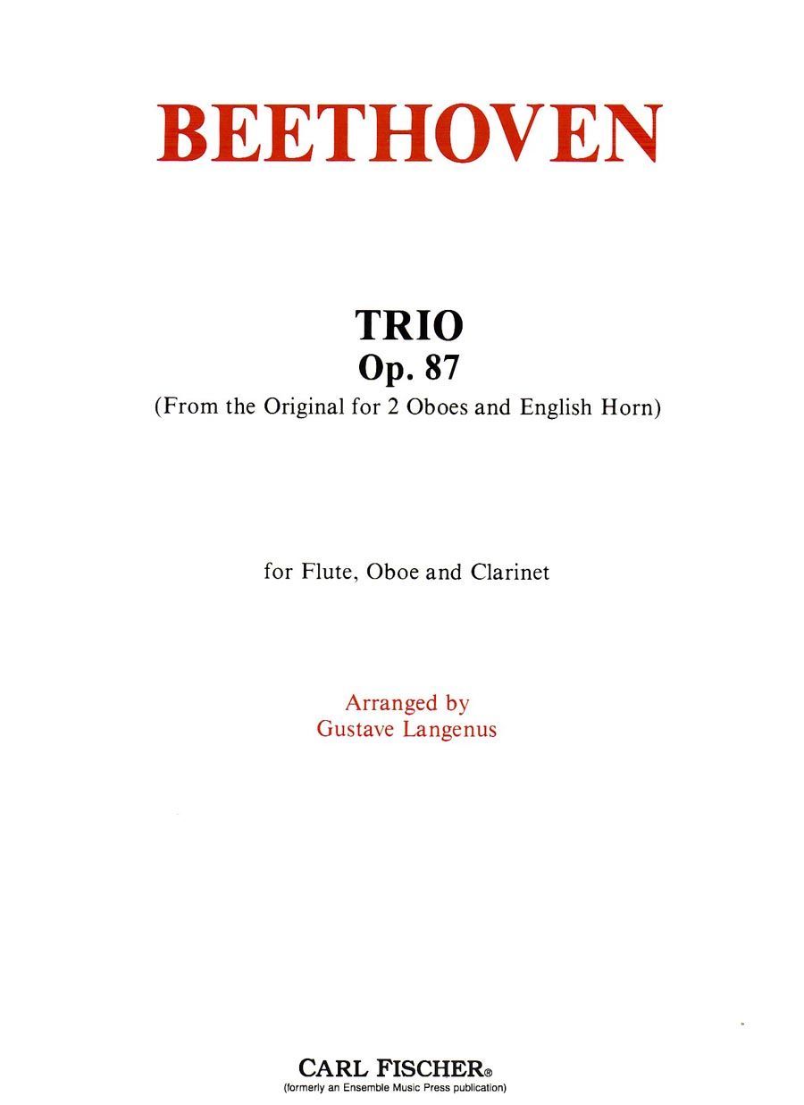 Front Cover Image Trio C-dur op. 87