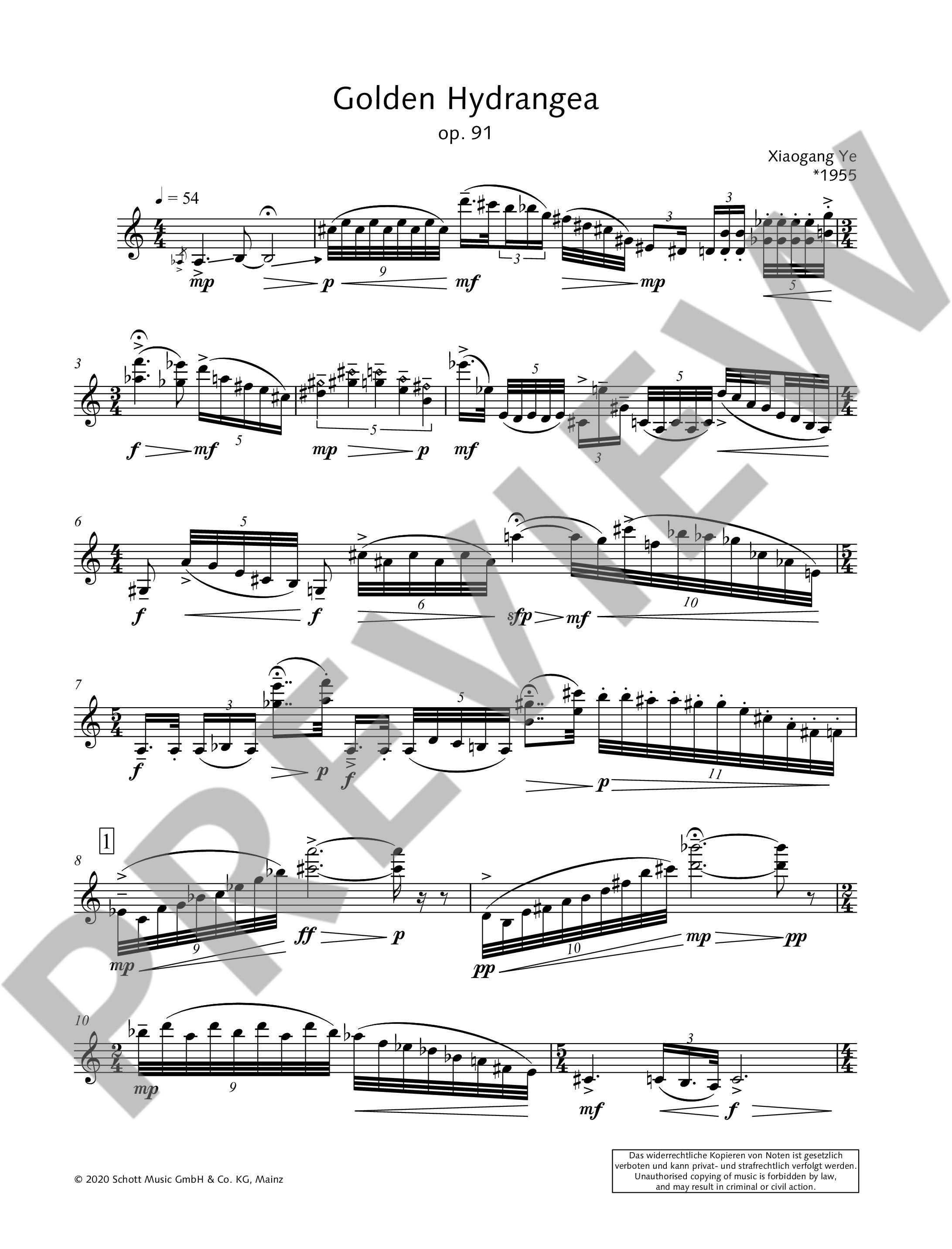 Other Cover Image Golden Hydrangea op. 91