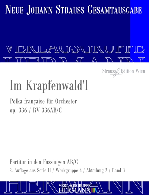Front Cover Image Im Krapfenwald'l op. 336 RV 336AB/C