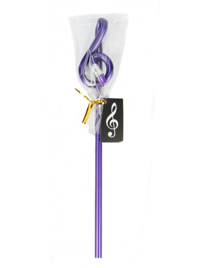 Front Cover Image Violinschlüsselbleistift - violett