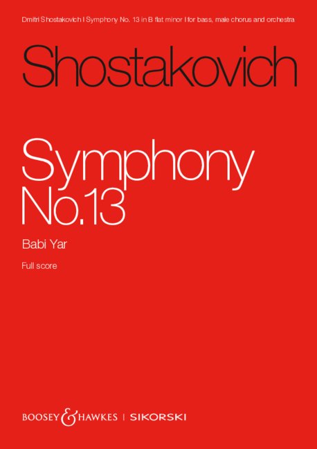 Front Cover Image Sinfonie Nr. 13 op. 113 