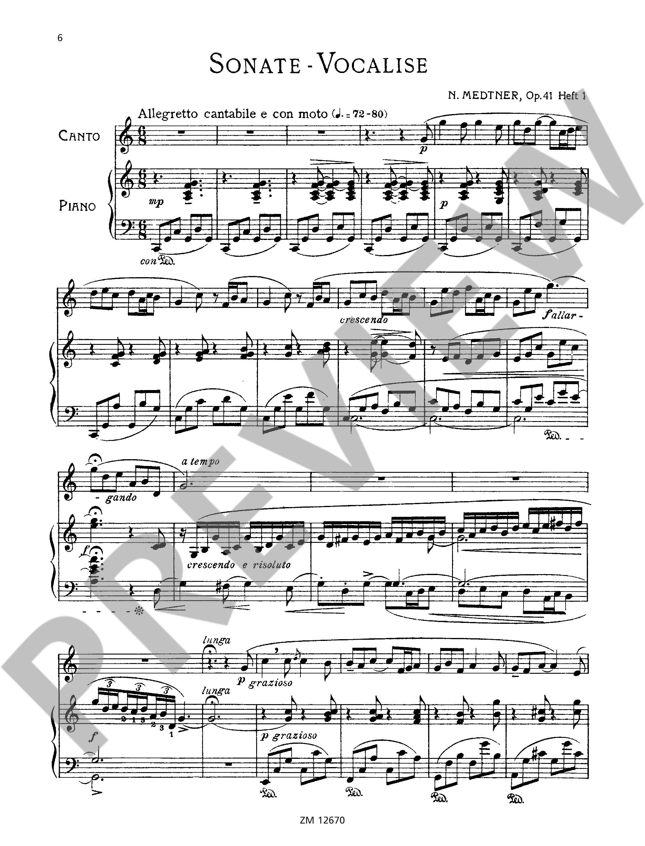 Other Cover Image Sonate-Vocalise op. 41/1