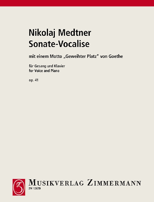 Front Cover Image Sonate-Vocalise op. 41/1