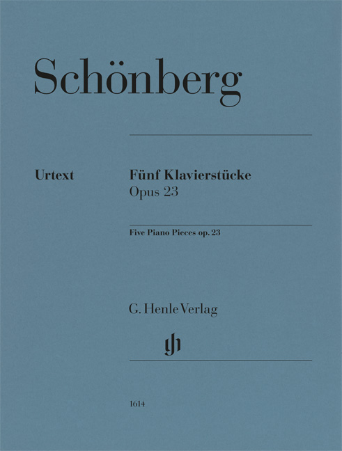 Front Cover Image Fünf Klavierstücke op. 23