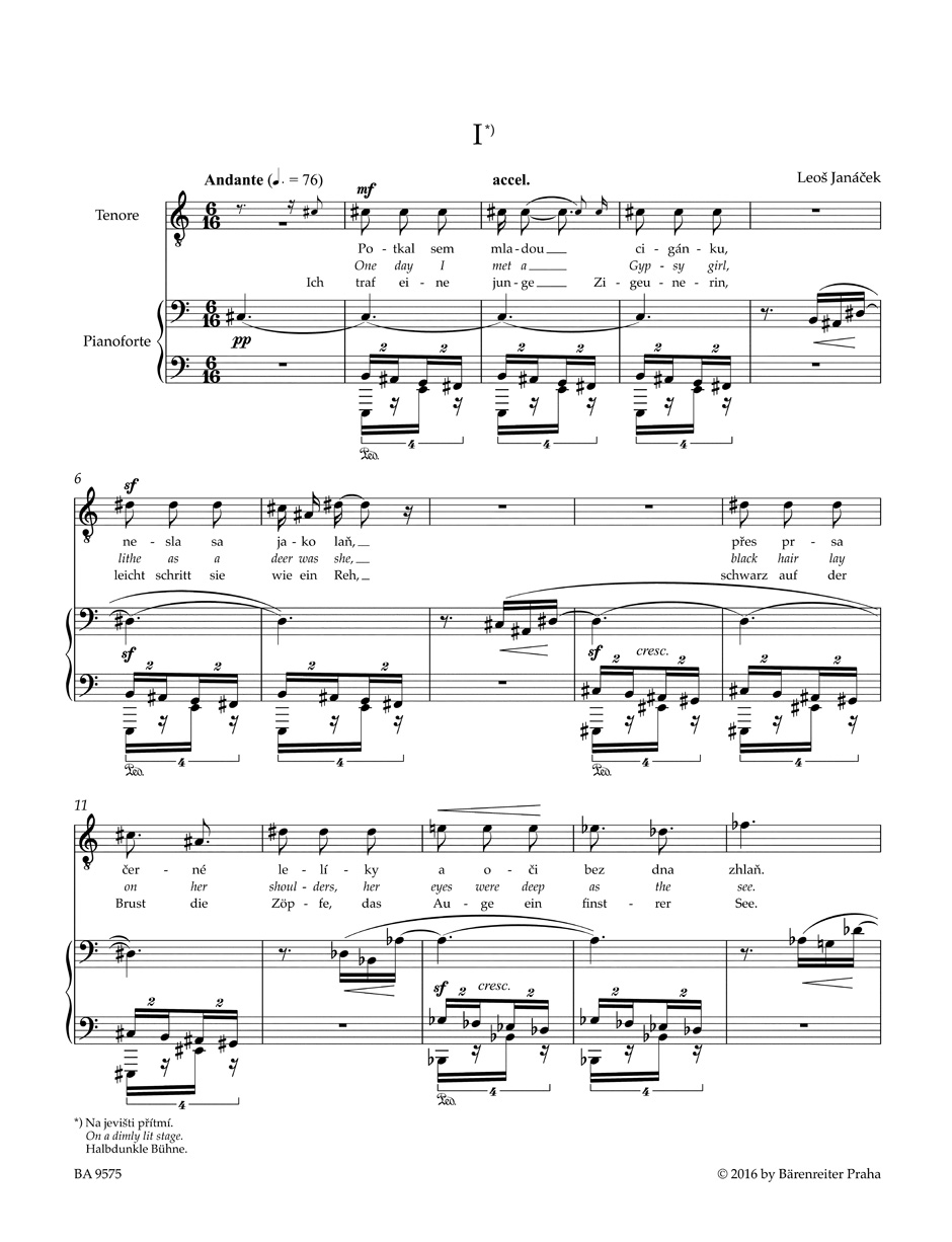 Other Cover Image Zápisník zmizelého (The Diary of One Who Disappeared / Tagebuch eines Verschollenen) für Tenor, Alt, drei Frauenstimmen und Klavier