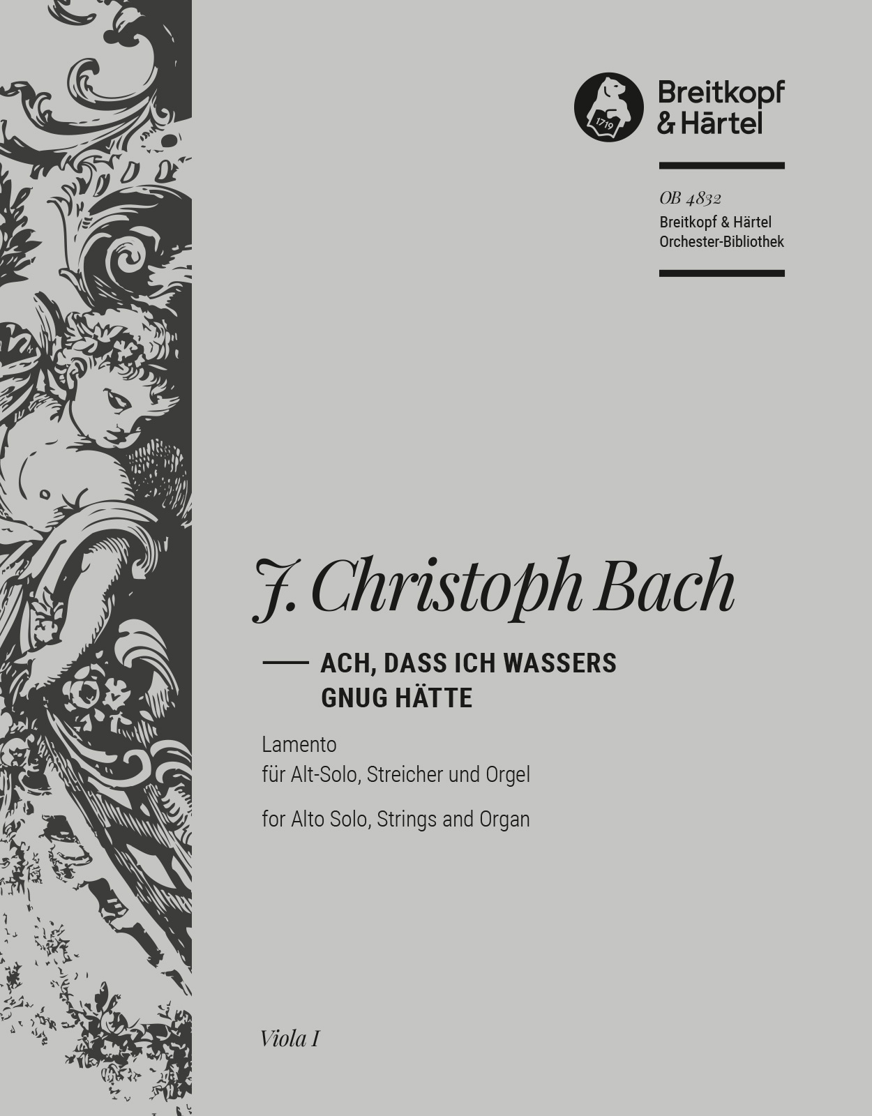 Front Cover Image Lamento „Ach, dass ich Wassers gnug hätte“