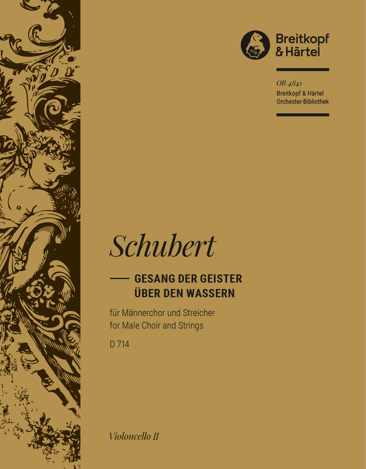 Front Cover Image Gesang der Geister über den Wassern D 714 [op. post. 167]
