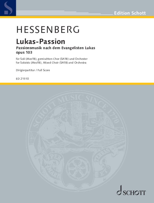 Front Cover Image Lukas-Passion op. 103