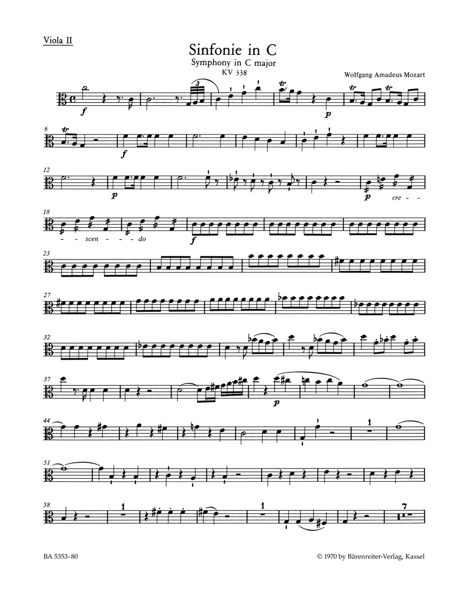 Front Cover Image Sinfonie  Nr. 34 C-Dur KV 338