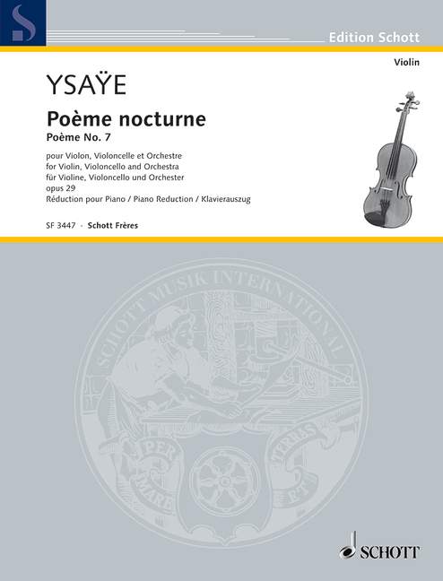 Front Cover Image Poème nocturne op. 29