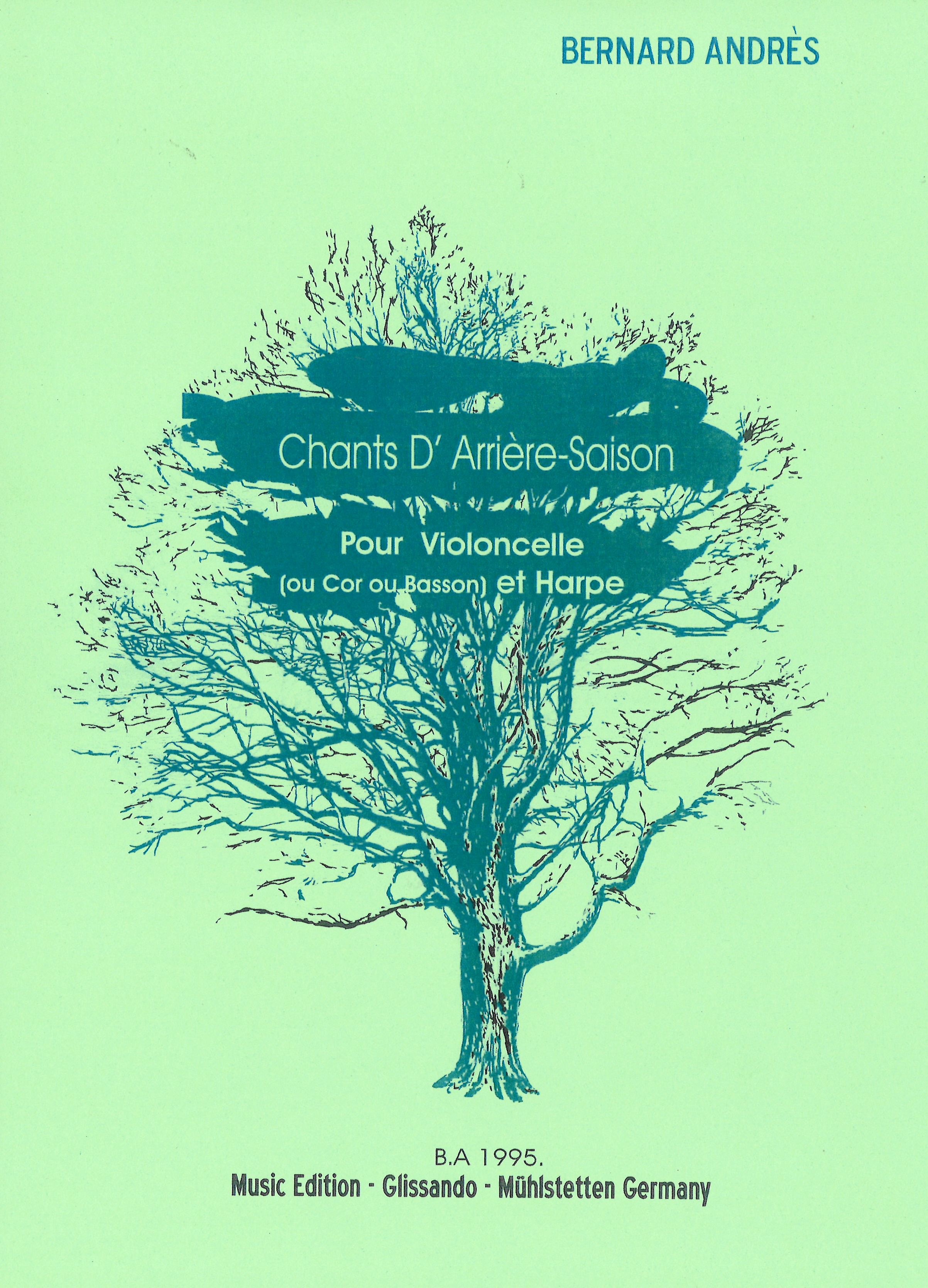 Front Cover Image Chants d'Arrière-Saison