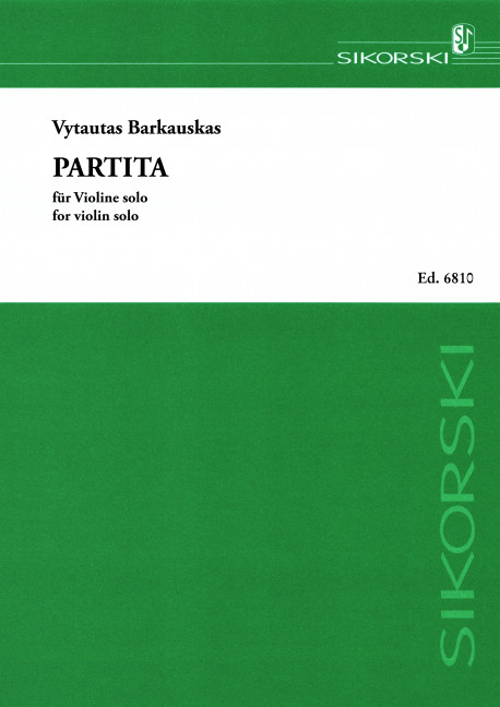 Front Cover Image Partita für Violine solo