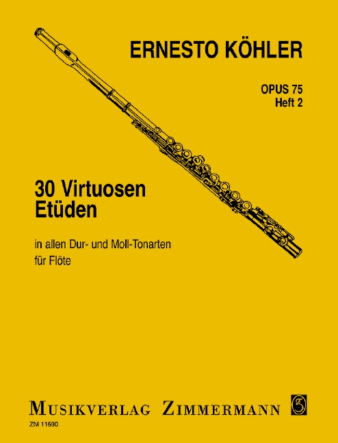 Front Cover Image 30 Virtuosen-Etüden in allen Dur- und Moll-Tonarten op. 75 - Heft 2