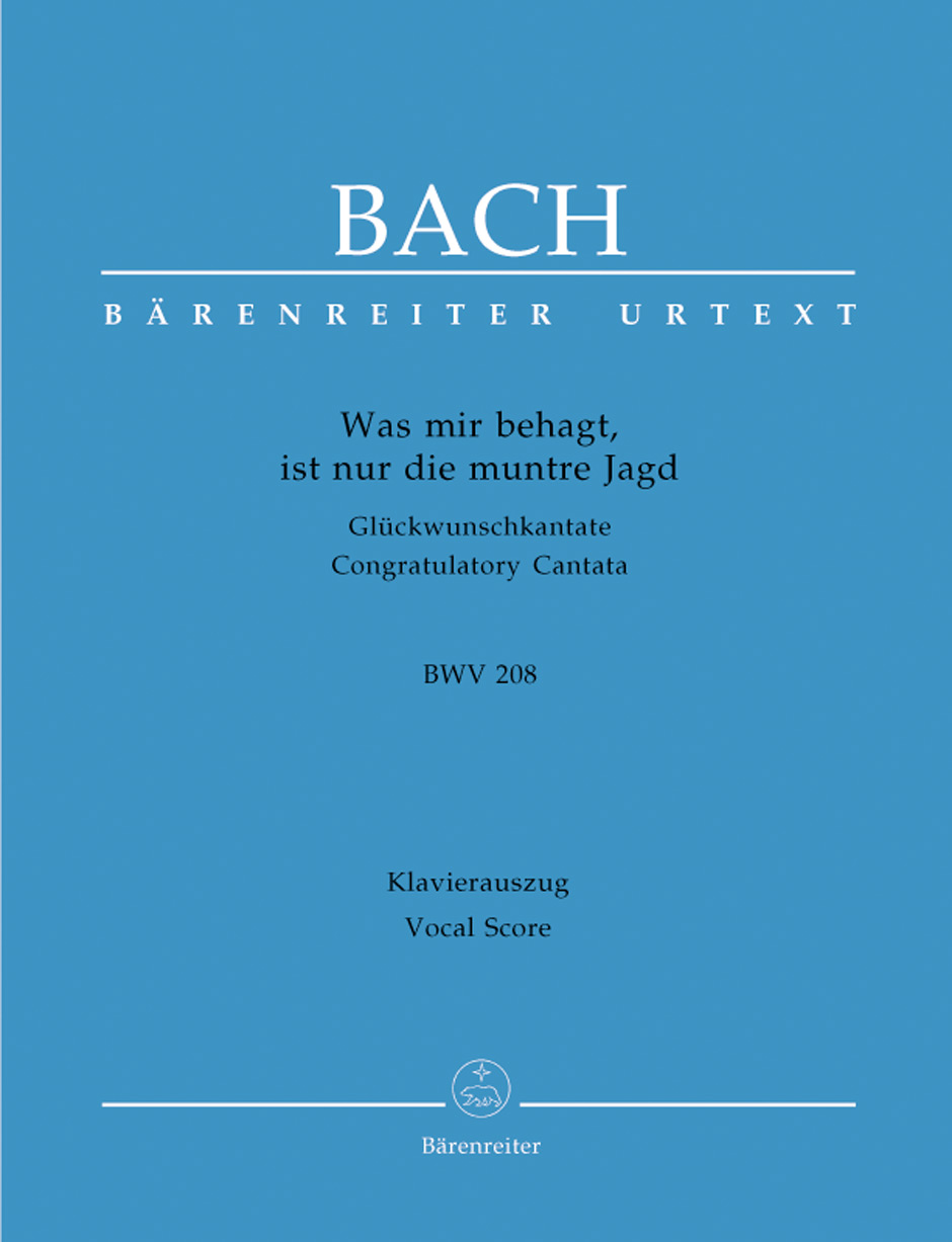 Front Cover Image Was mir behagt, ist nur die muntre Jagd BWV 208