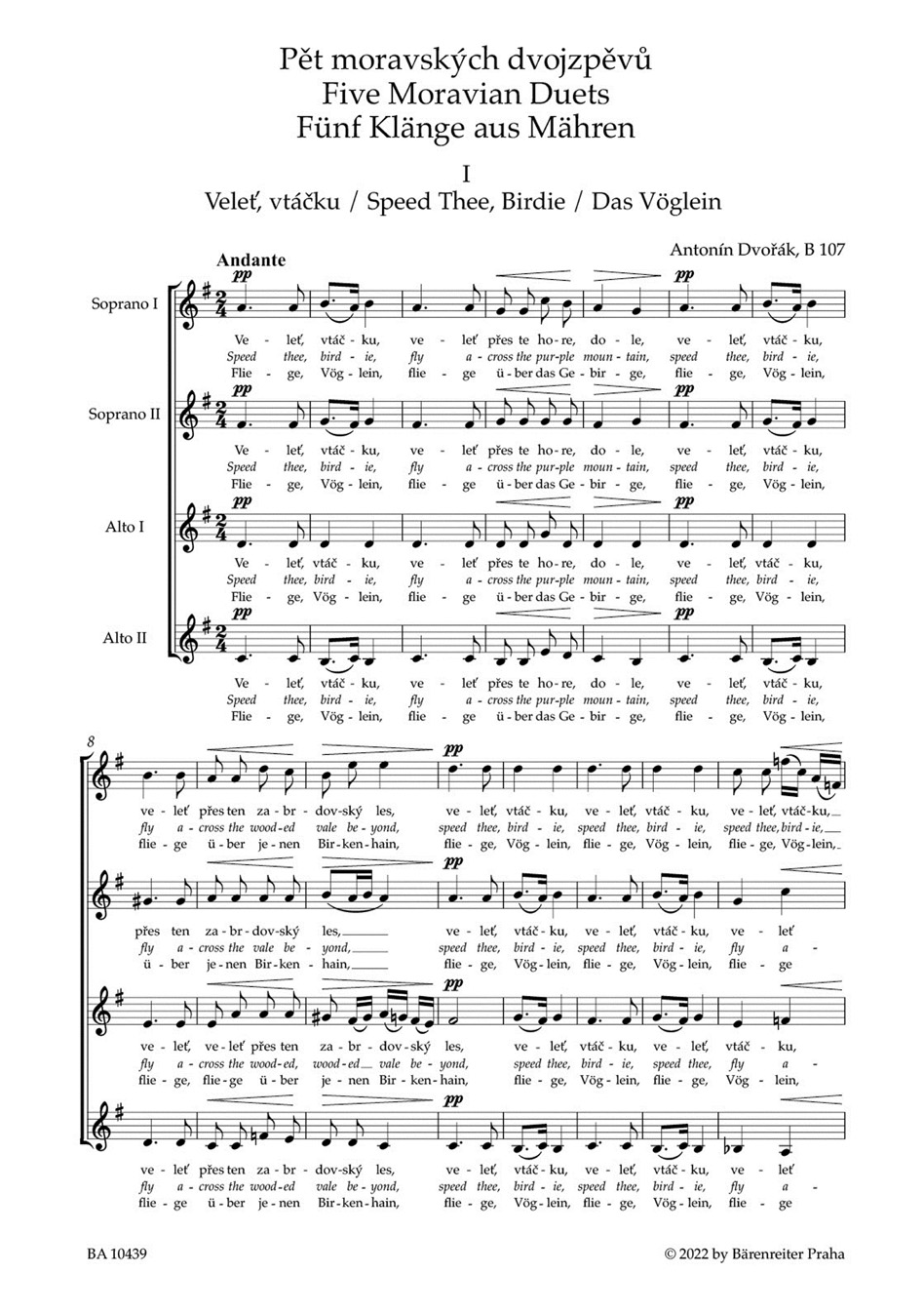 Other Cover Image Fünf Klänge aus Mähren B 107