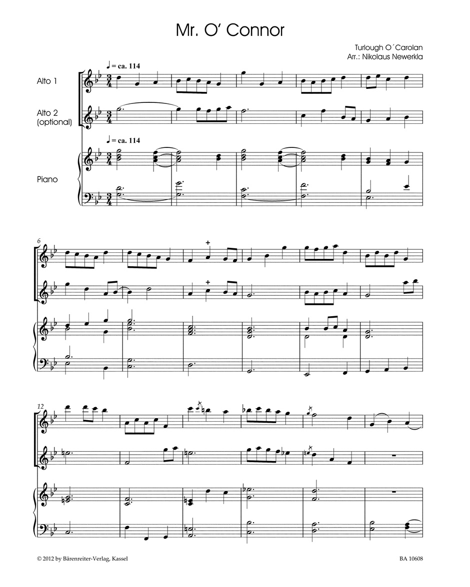 Other Cover Image The Music of an Irish Harper für Blockflöte (Flöte) und Klavier (zweite Stimme ad lib.)