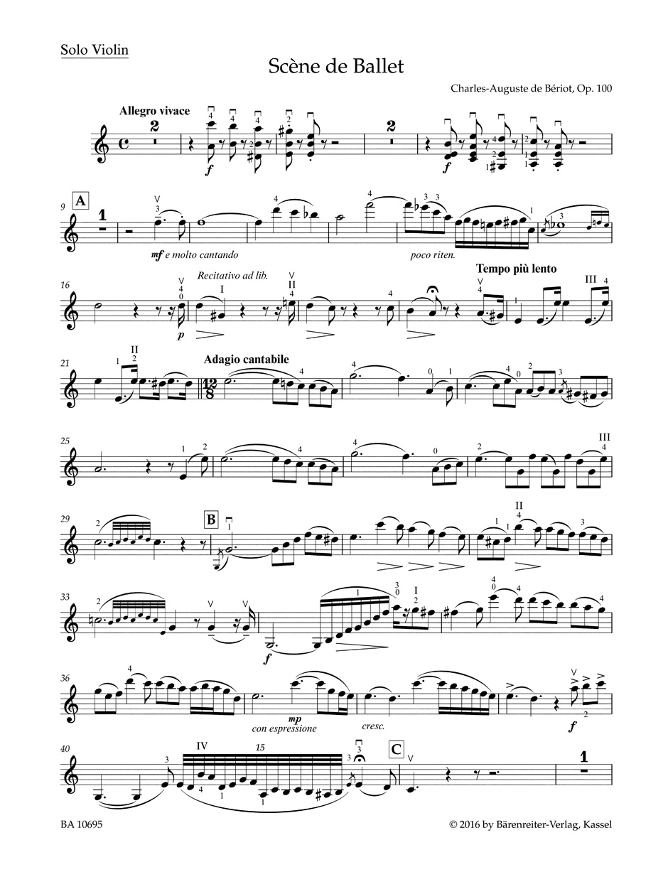 Other Cover Image Scène de Ballet op. 100