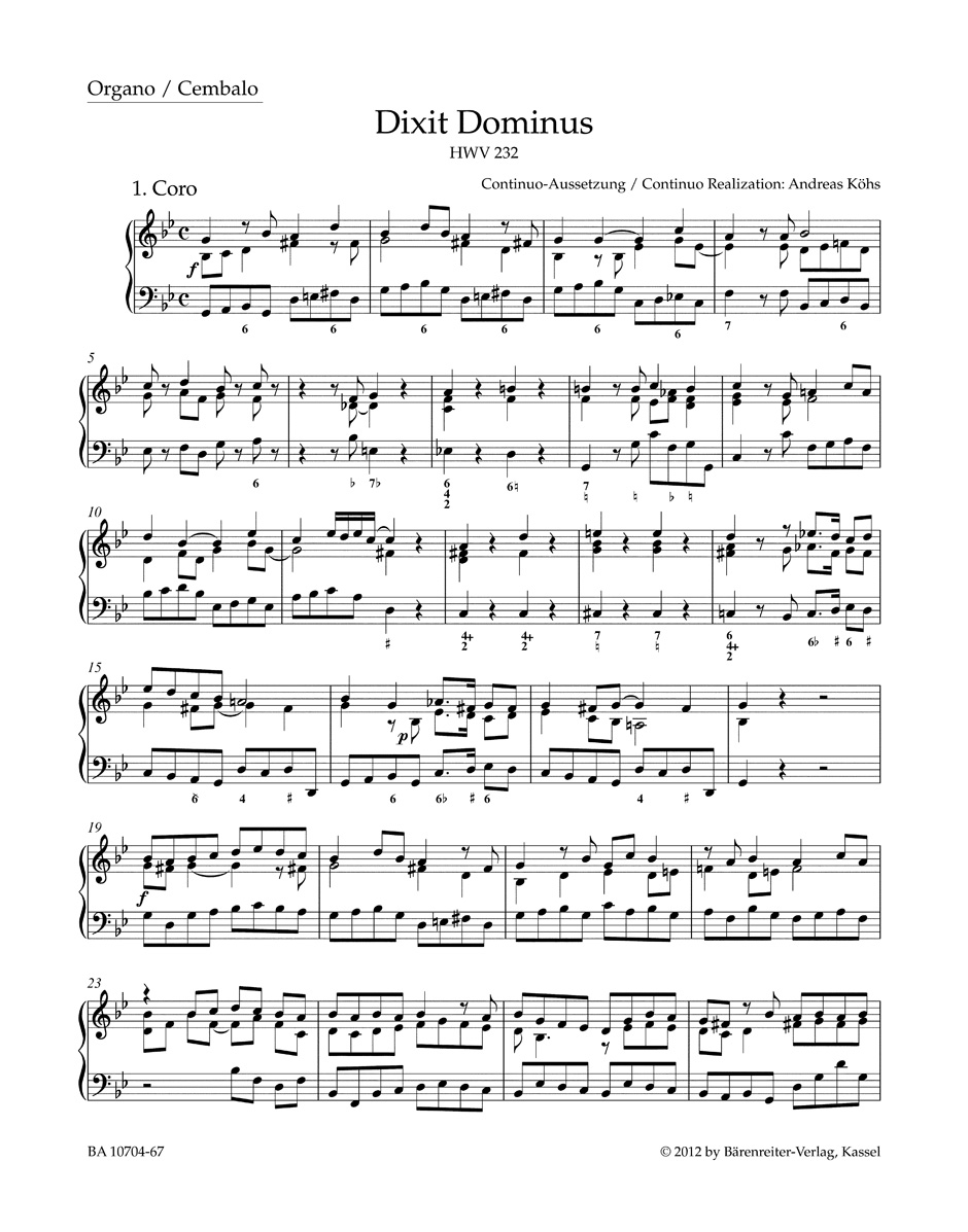 Other Cover Image Dixit Dominus HWV 232