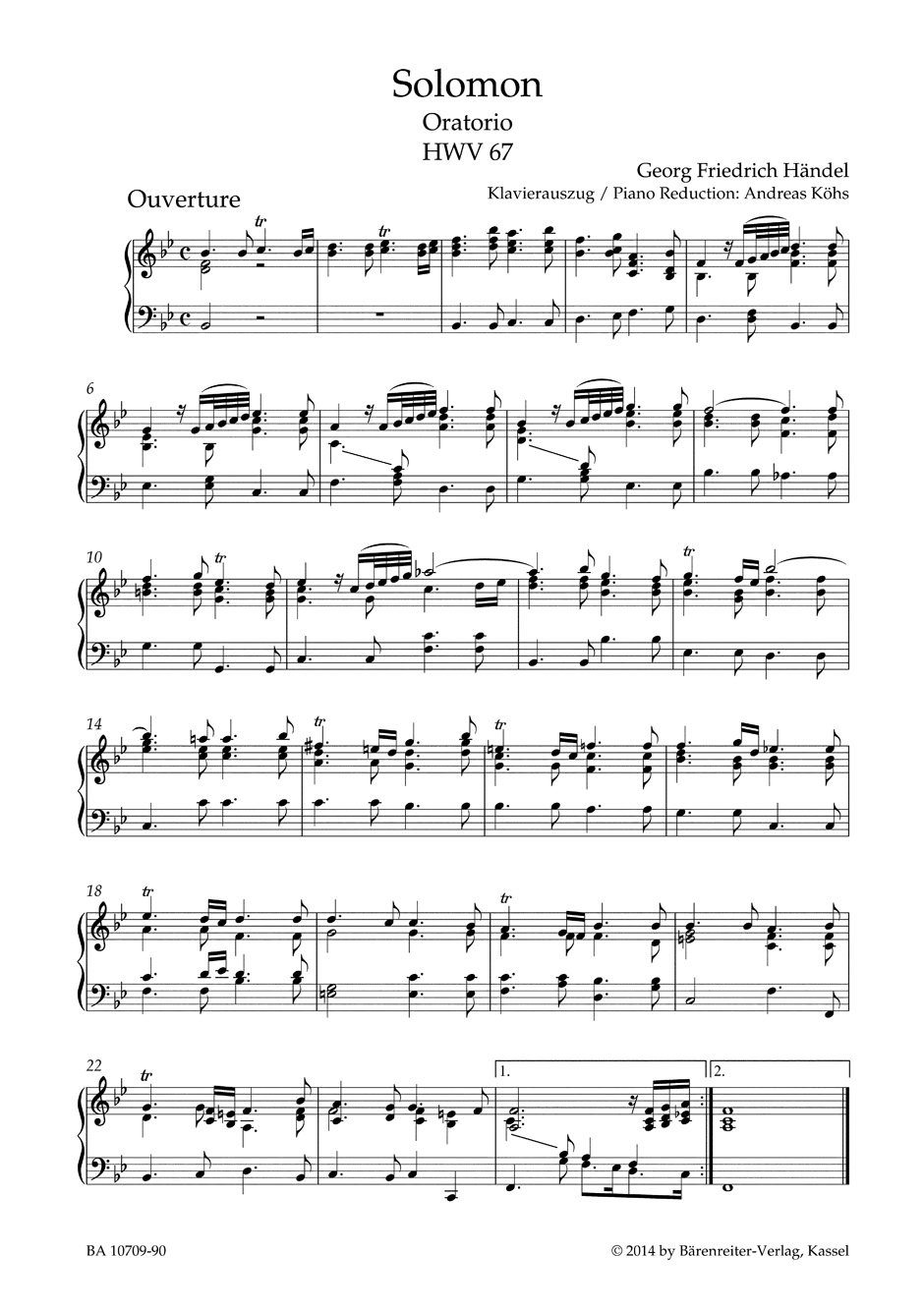 Other Cover Image Solomon HWV 67