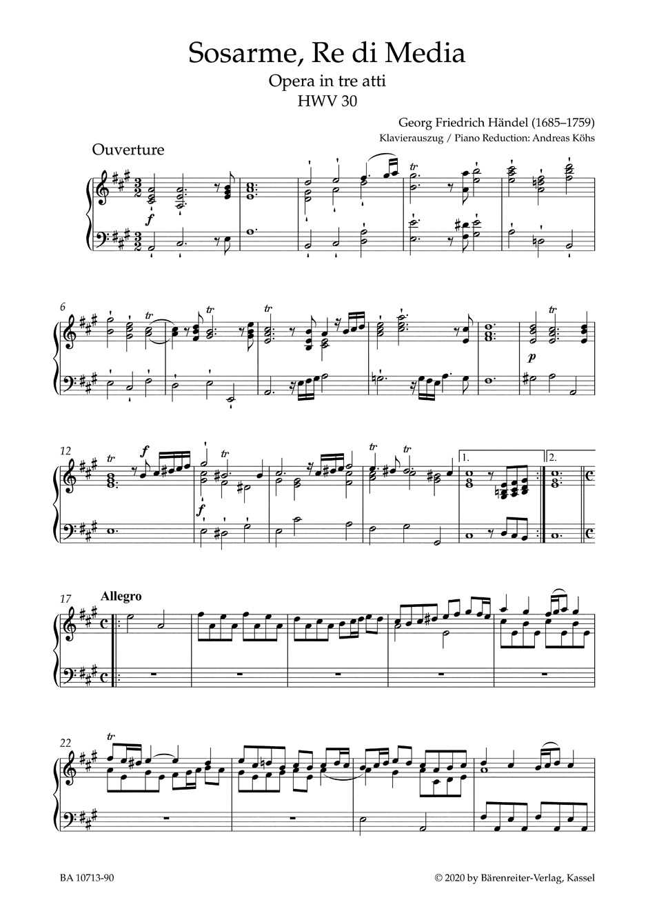 Other Cover Image Sosarme, Re di Media HWV 30