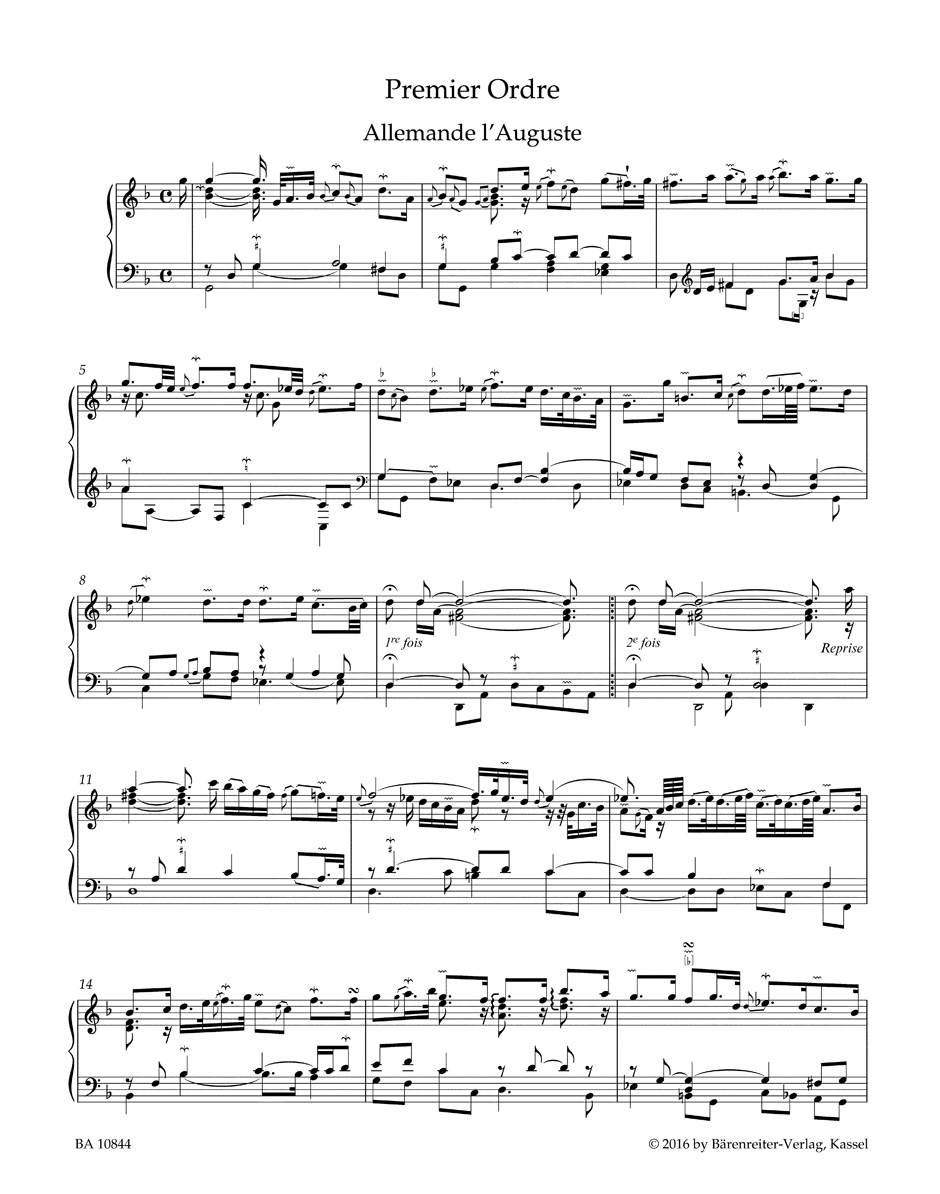Other Cover Image Pièces de clavecin. Premier livre für Cembalo (1713)