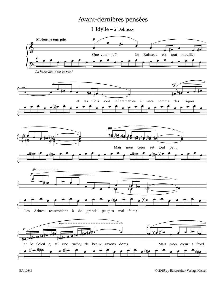 Other Cover Image Avant-dernières pensées für Klavier