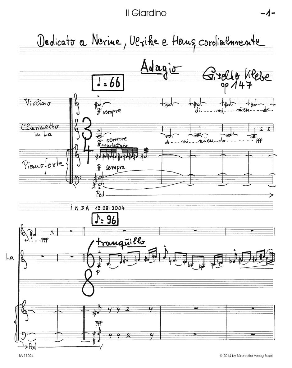 Other Cover Image Il Giardino op. 147
