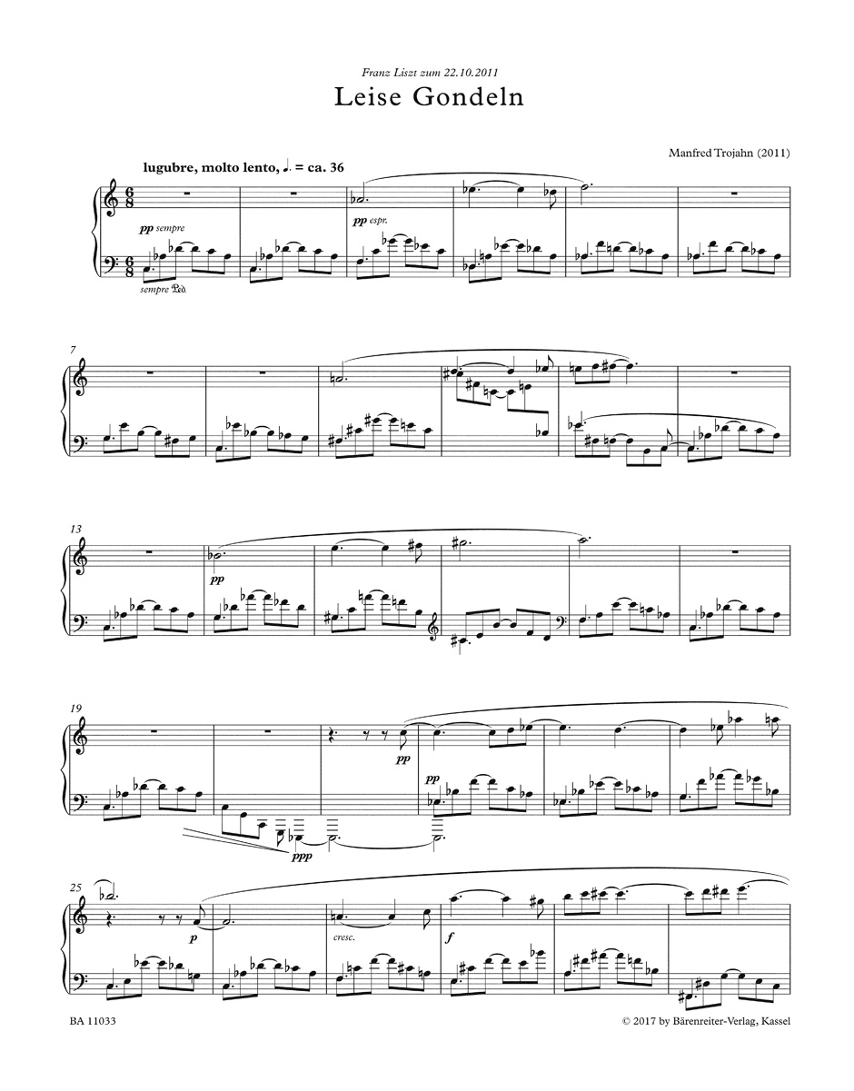 Other Cover Image Leise Gondeln für Klavier (2011)