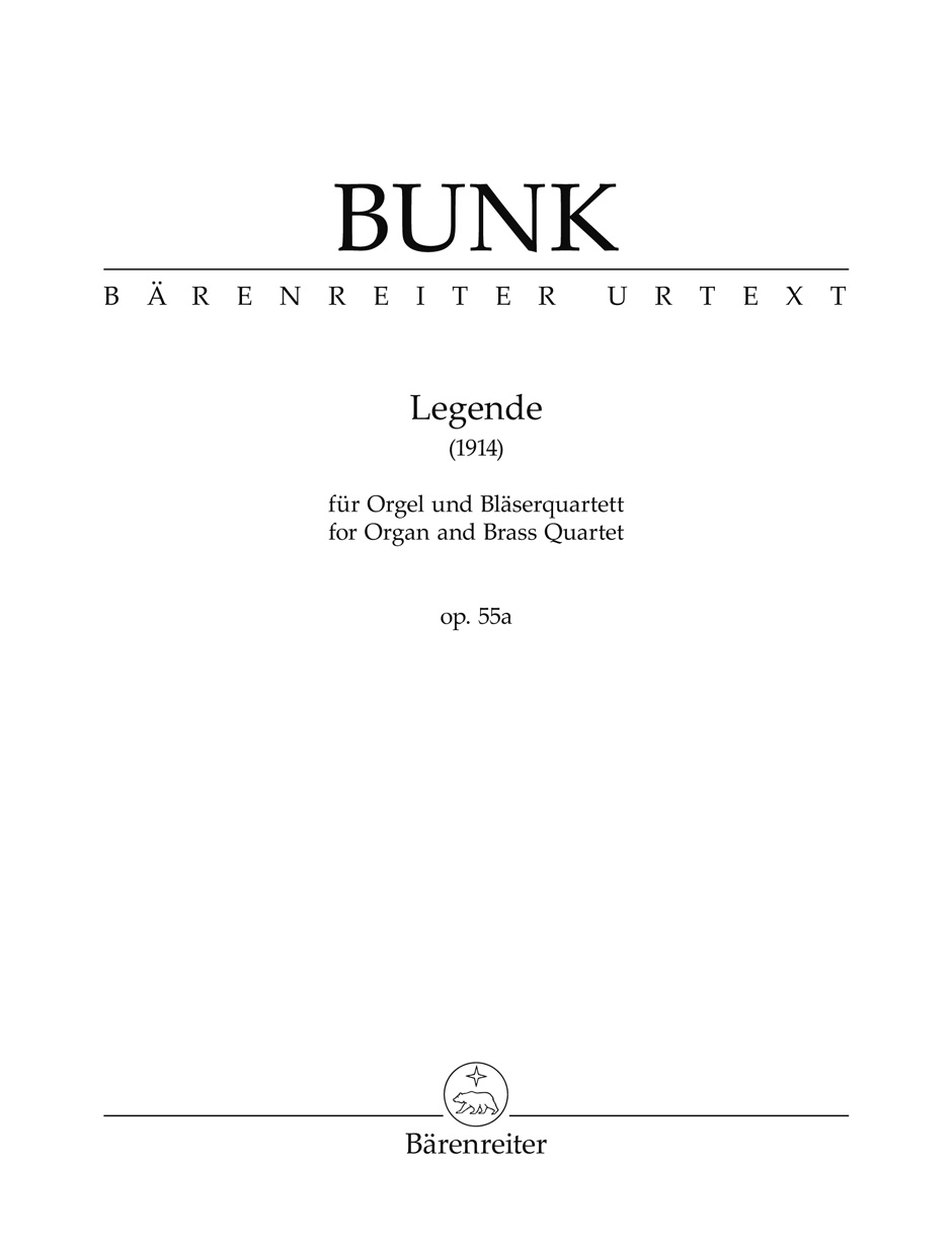 Front Cover Image Legende für Orgel und Bläserquartett op. 55a (1914)