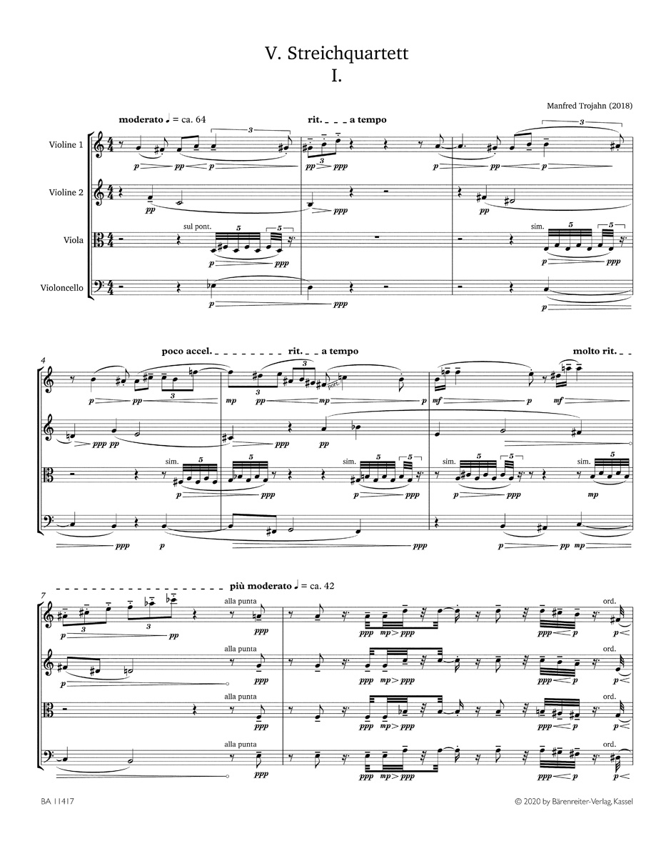Other Cover Image V. Streichquartett (2018)