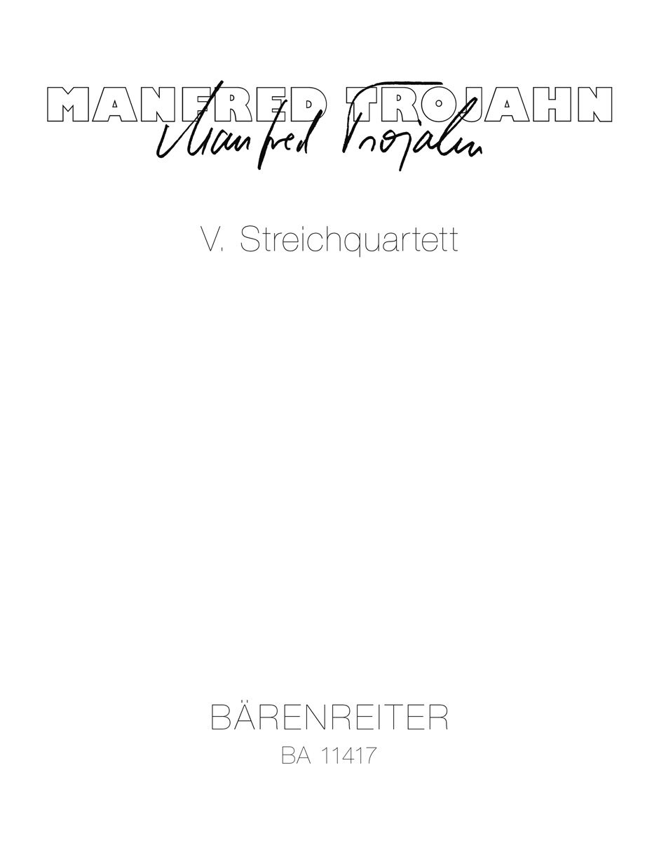 Front Cover Image V. Streichquartett (2018)