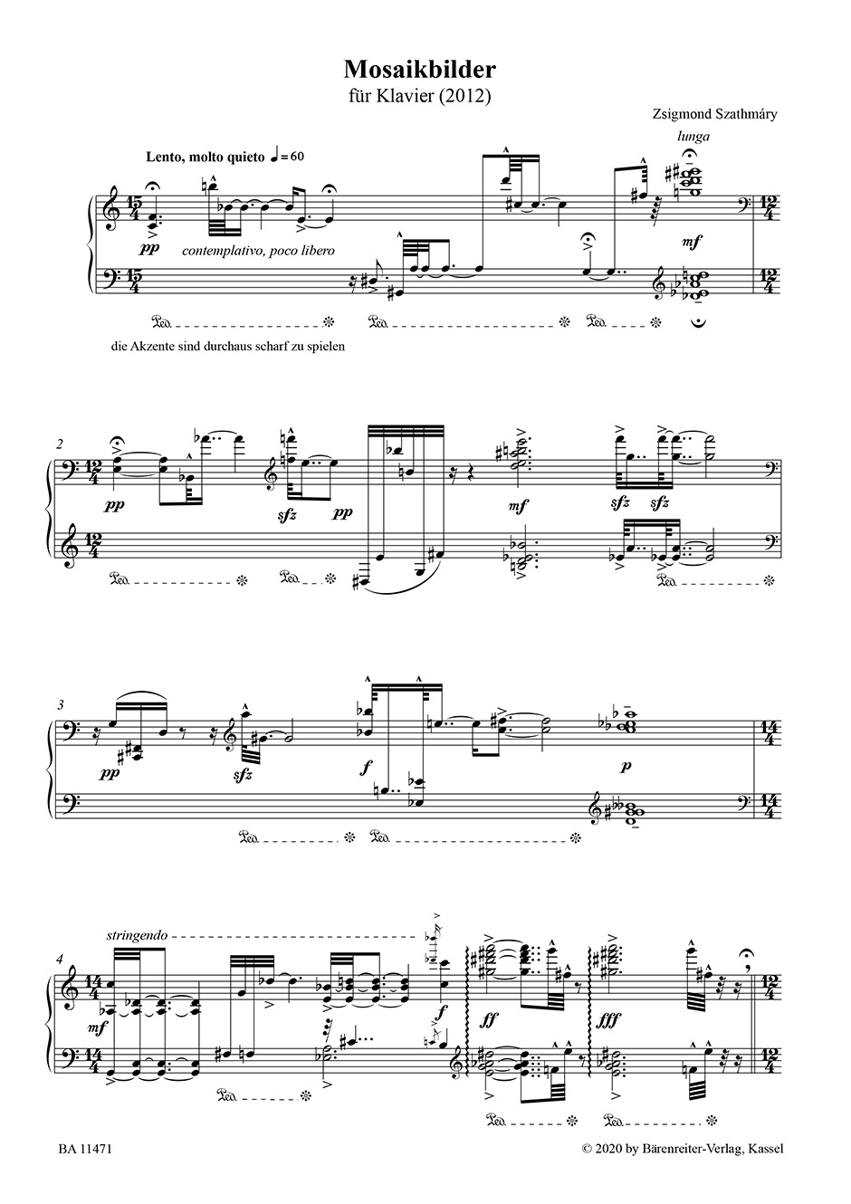 Other Cover Image Mosaikbilder für Klavier (2012)