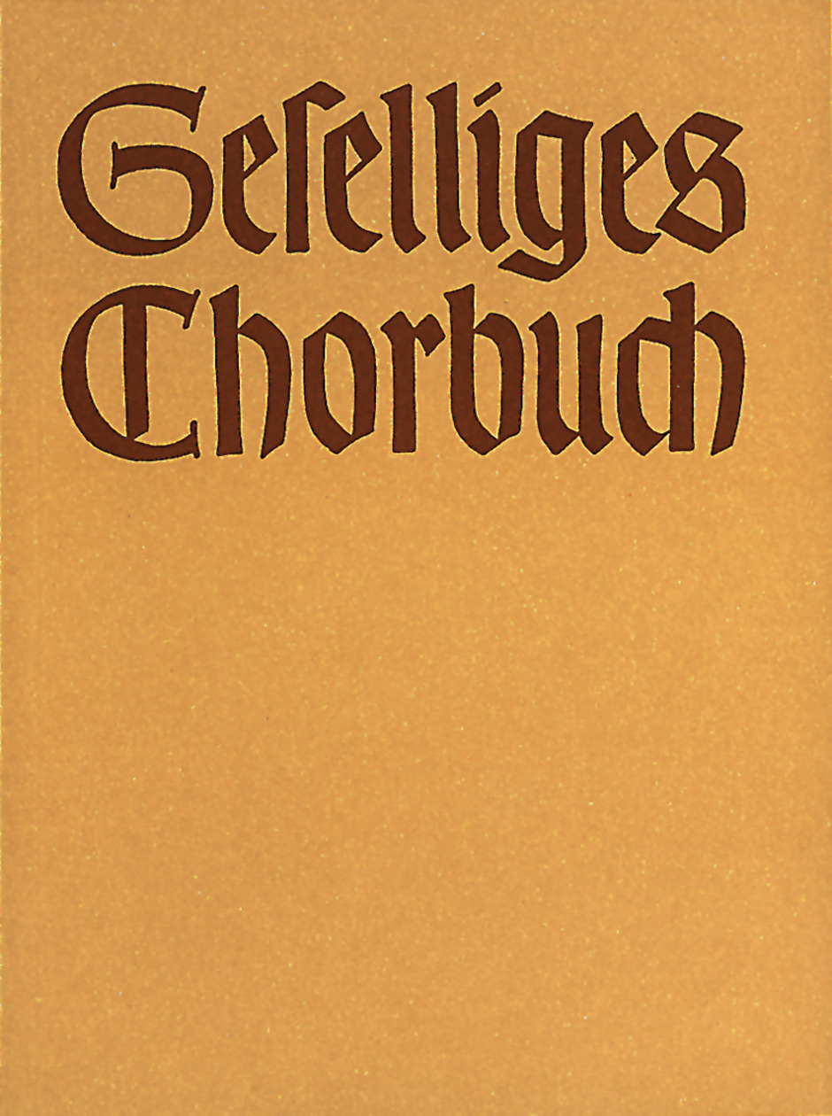 Front Cover Image Geselliges Chorbuch, Teil 1