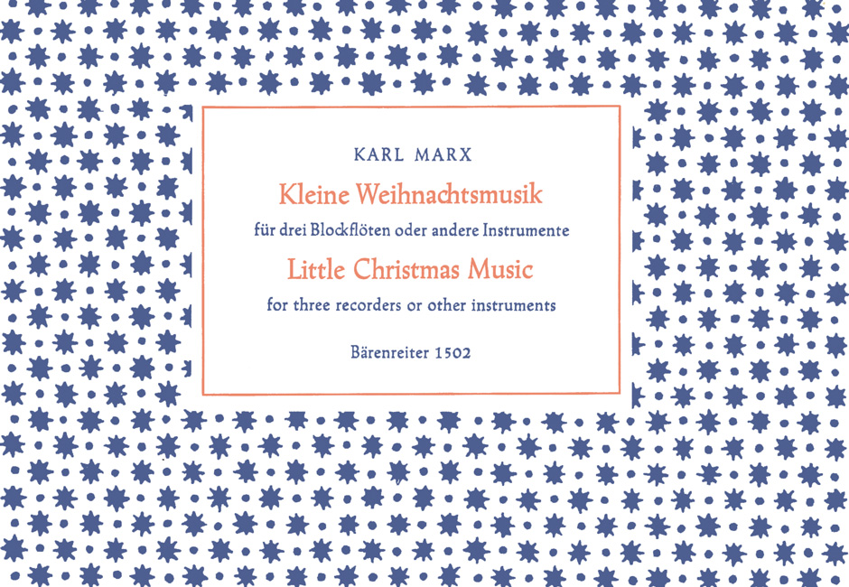 Front Cover Image Kleine Weihnachtsmusik für drei Blockflöten op. 27c (1937)