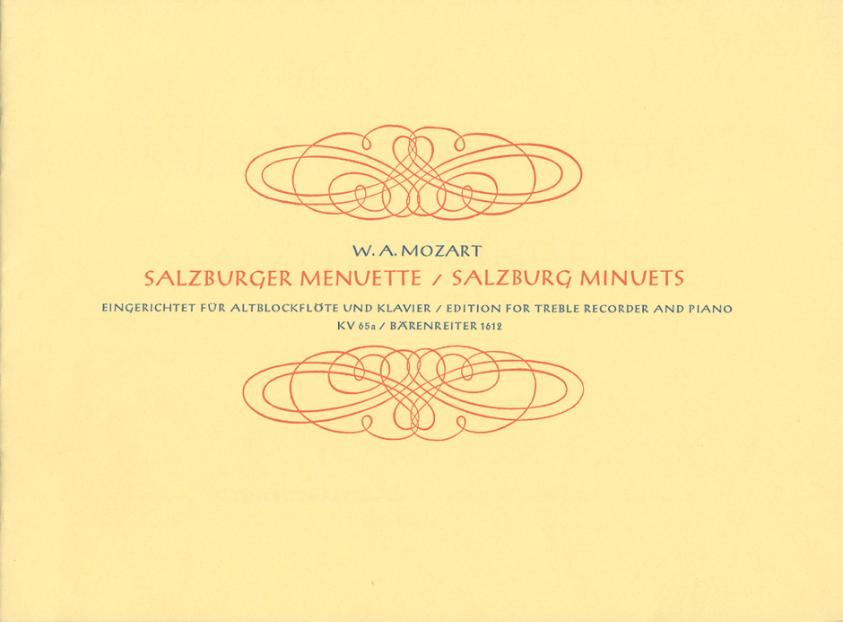Front Cover Image Salzburger Menuette KV 65a