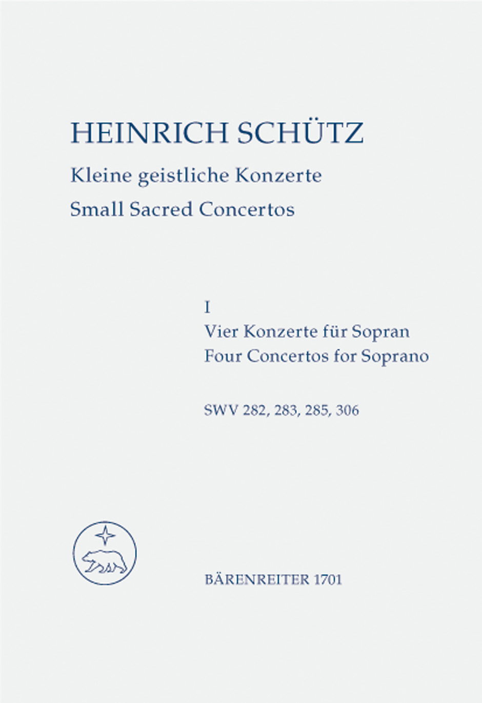 Front Cover Image Kleine geistliche Konzerte, Heft 1
