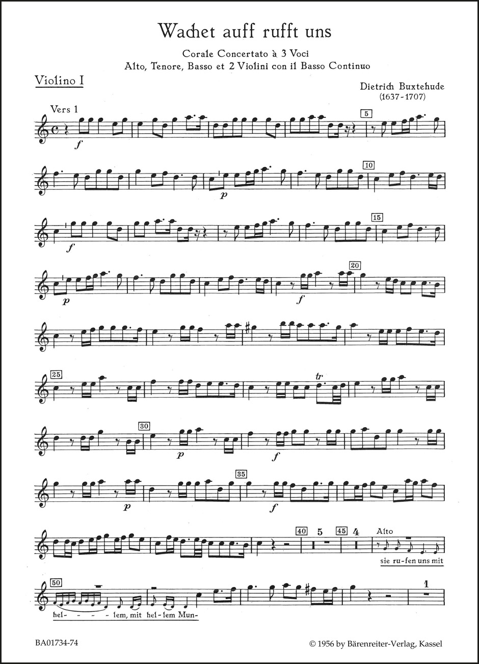 Front Cover Image Wachet auf, ruft uns die Stimme BuxWV 101