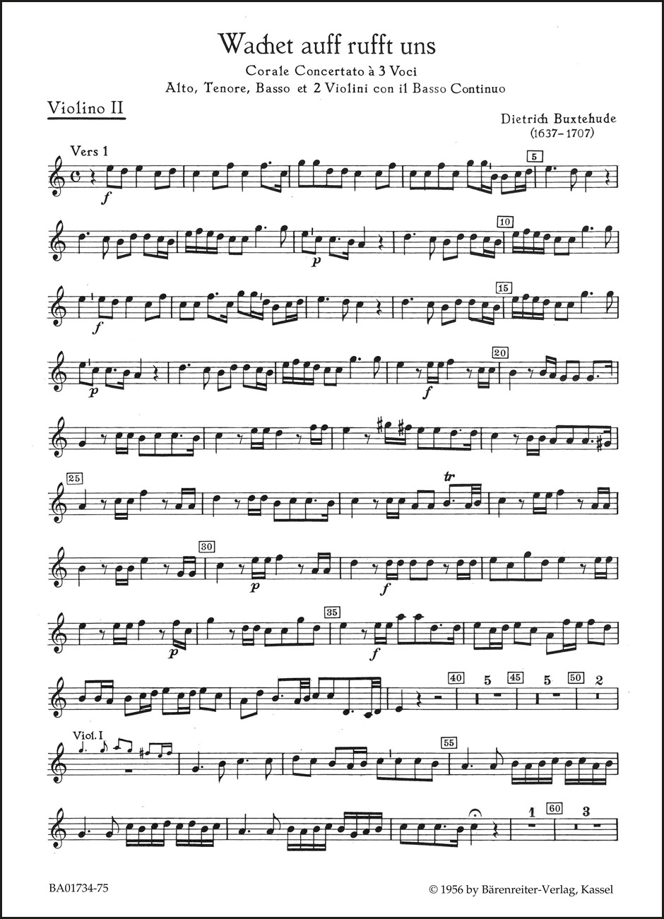 Front Cover Image Wachet auf, ruft uns die Stimme BuxWV 101